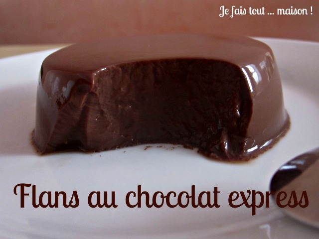 Flans au chocolat express