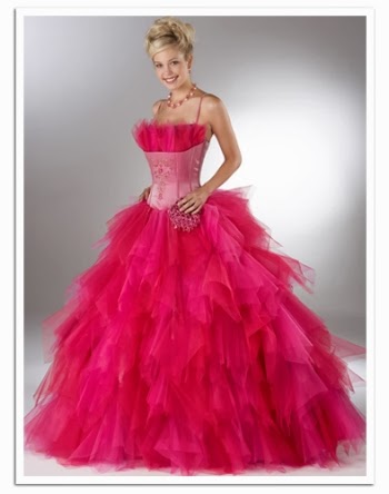 Women Fashion Blog: Latest Pink Prom Dresses For Girls