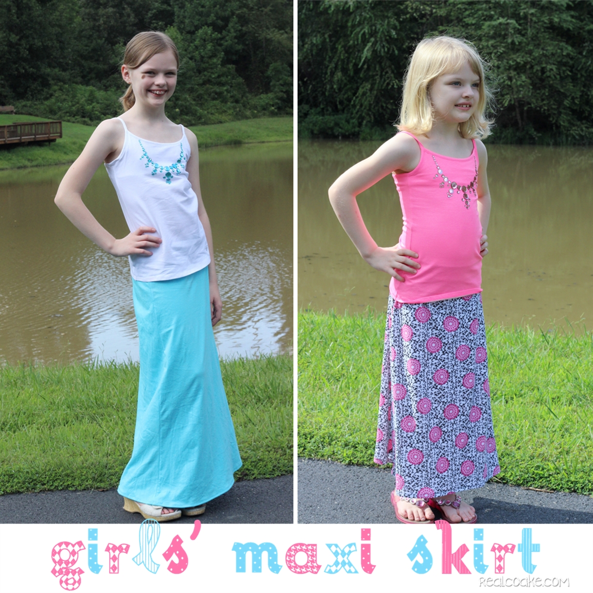 Skirts to the Max {Maxi Skirt Pattern for Girls} - The Real Thing with ...