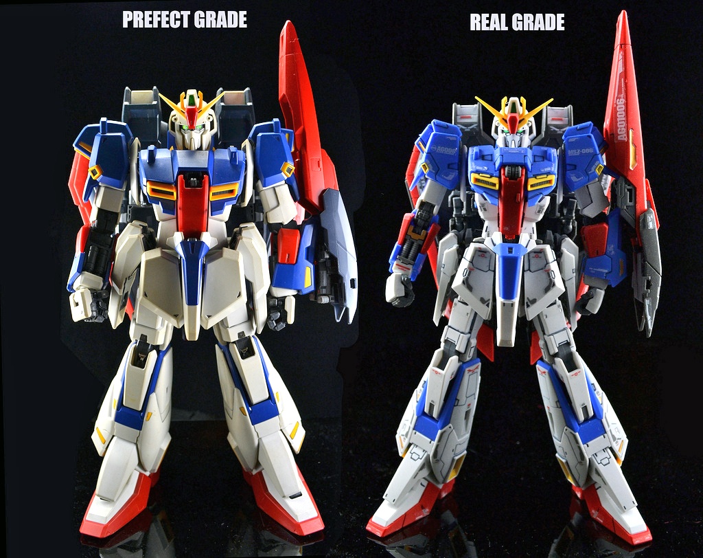 GUNDAM GUY Comparison Image Of The RG 1/144 Zeta Gundam & PG 1/60 Zeta