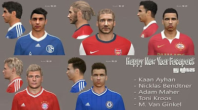 PES 2014 New Year Facepack by Adit25