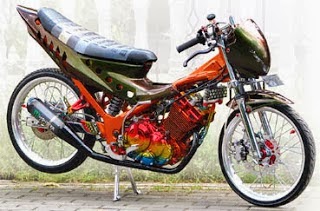 Gambar Modifikasi Motor Suzuki satria