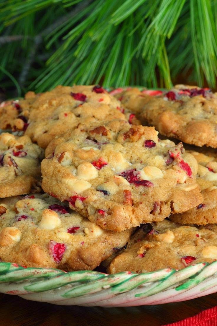 White Chocolate And Cranberry Cookies Recipe Christmas Cookies
