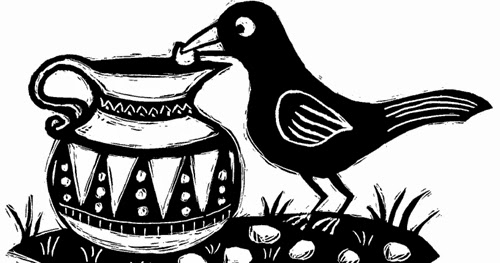 Cerita Fabel Bahasa Inggris: Burung Gagak dan Kendi Air 