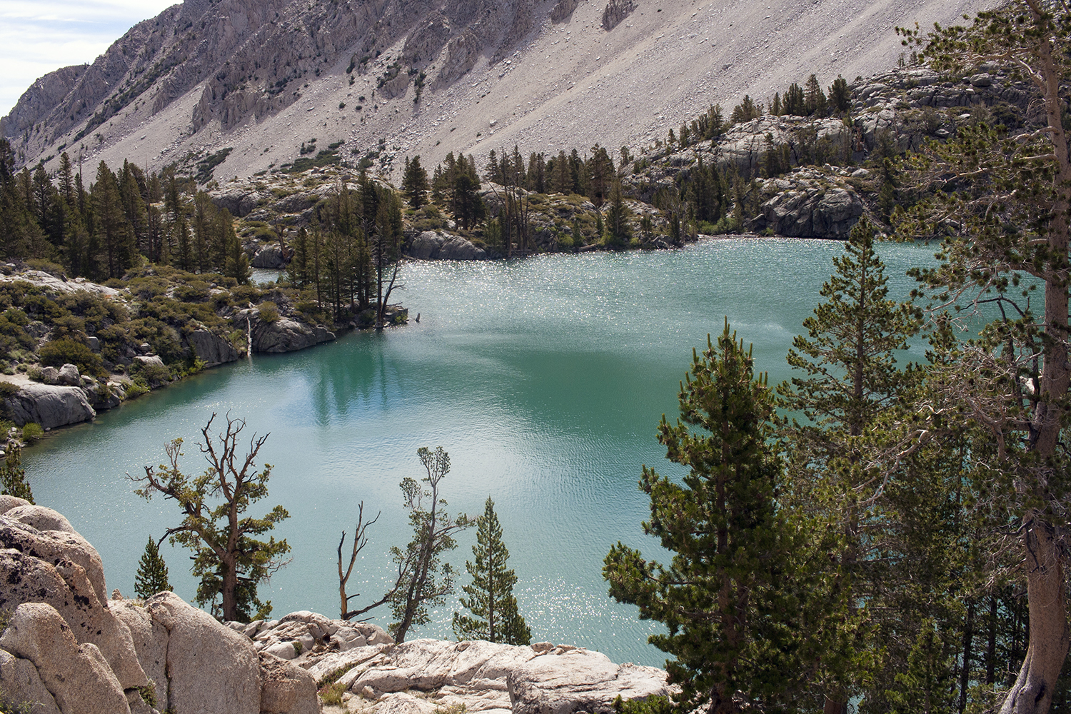 First Lake Big Pine Creek, Inyo National Forest, John Muir Wilderness, Big Pine North Fork Trail, Mountains, Hiking, First Lake