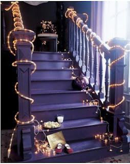 decoracion de pasamanos navideños, decoracion de pasamanos en navidad, como decorar los pasamanos en navidad, como decorar las barandas de las escaleras en navidad