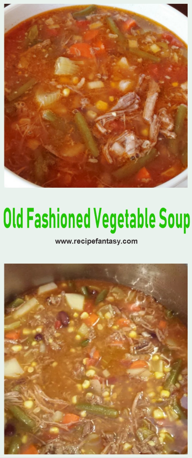 Old Fashioned Vegetable Soup RECIPE FANTASY