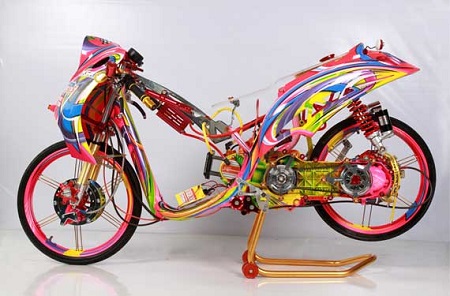 Gambar modifikasi motor drag terbaru modifikasi motor drag