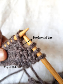 horizontal bar knitting