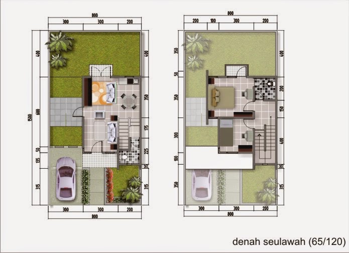 Konsep 12 Desain Rumah Minimalis 2 Lantai Luas Tanah 120m2 