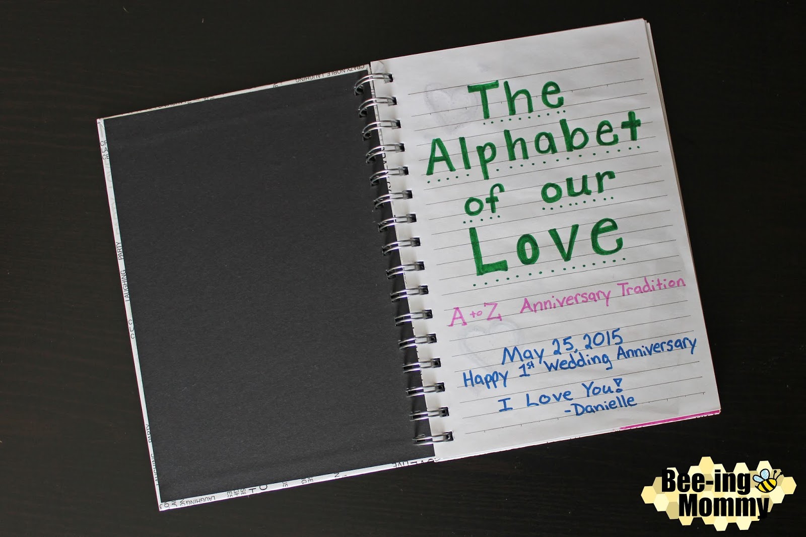 A to Z Wedding Anniversary Date Book
