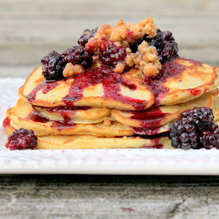 blackberry cobbler pancakes recipe