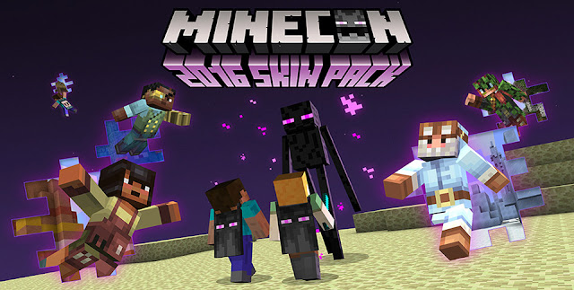 minecraft pocket edition skins minecon 2016 disponível