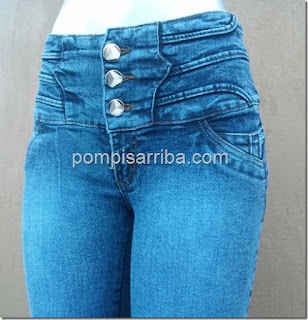 Jeans de mezclilla, pantalon para dama barato de mayoréo klass cinturilla Ninel Conde