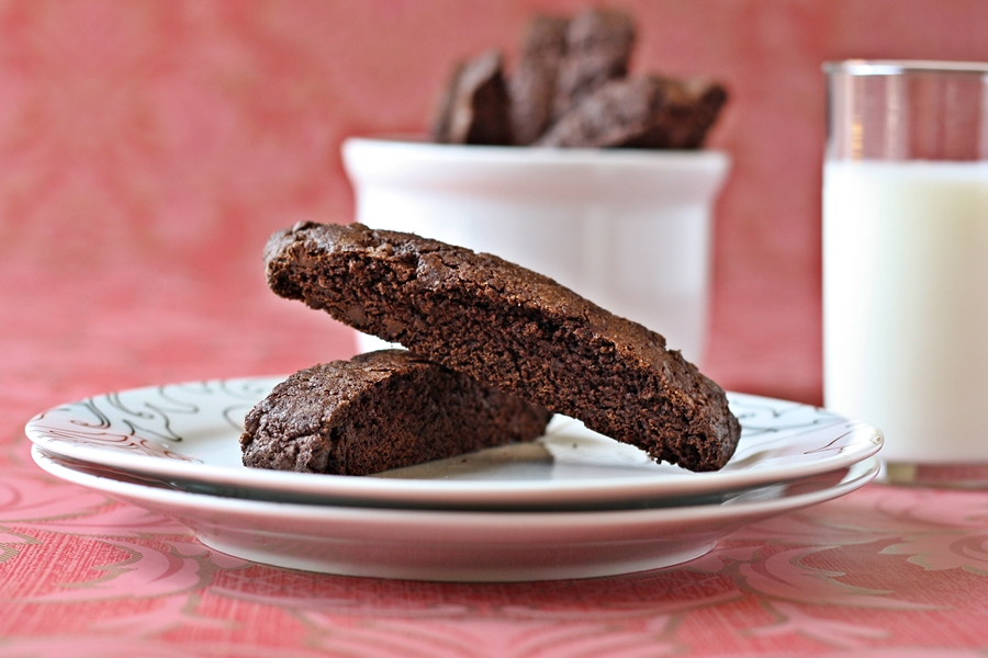 Versatile Vegetarian Kitchen Brownie Biscotti