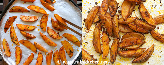 Potato wedges making 4