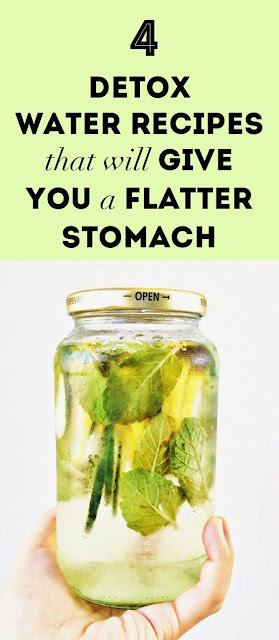 4 DETOX WATER RECIPES THAT WILL GIVE YOU A FLATTER STOMACH