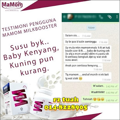 mamom milk booster tablet testimoni