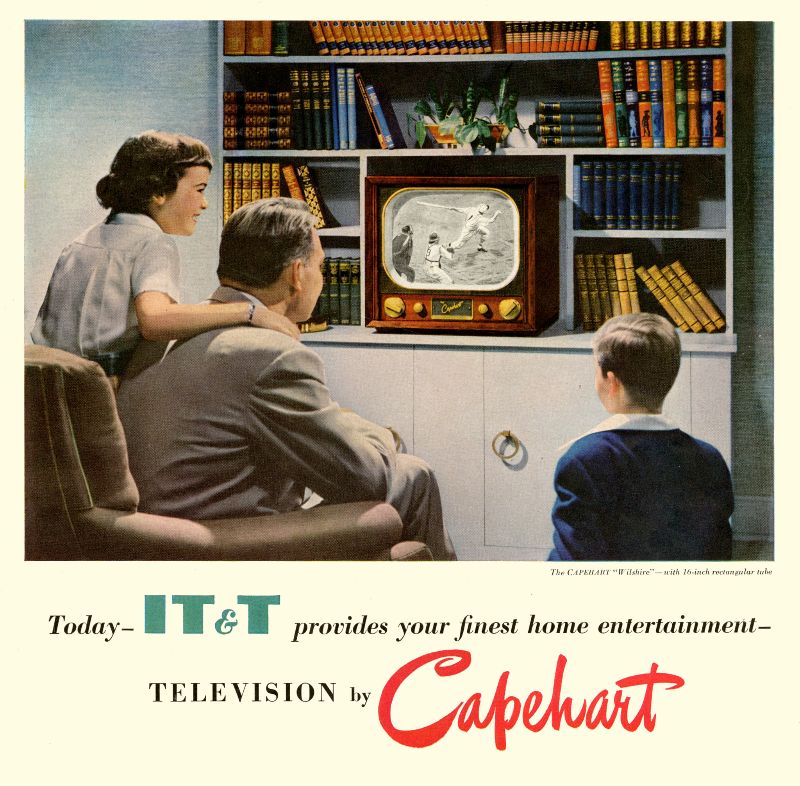 The Golden Age of Television 35 Cool Pics of TV Advertisements From