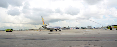 American Airlines flight 903 departs MIA Miami International to Cienfuegos, Cuba