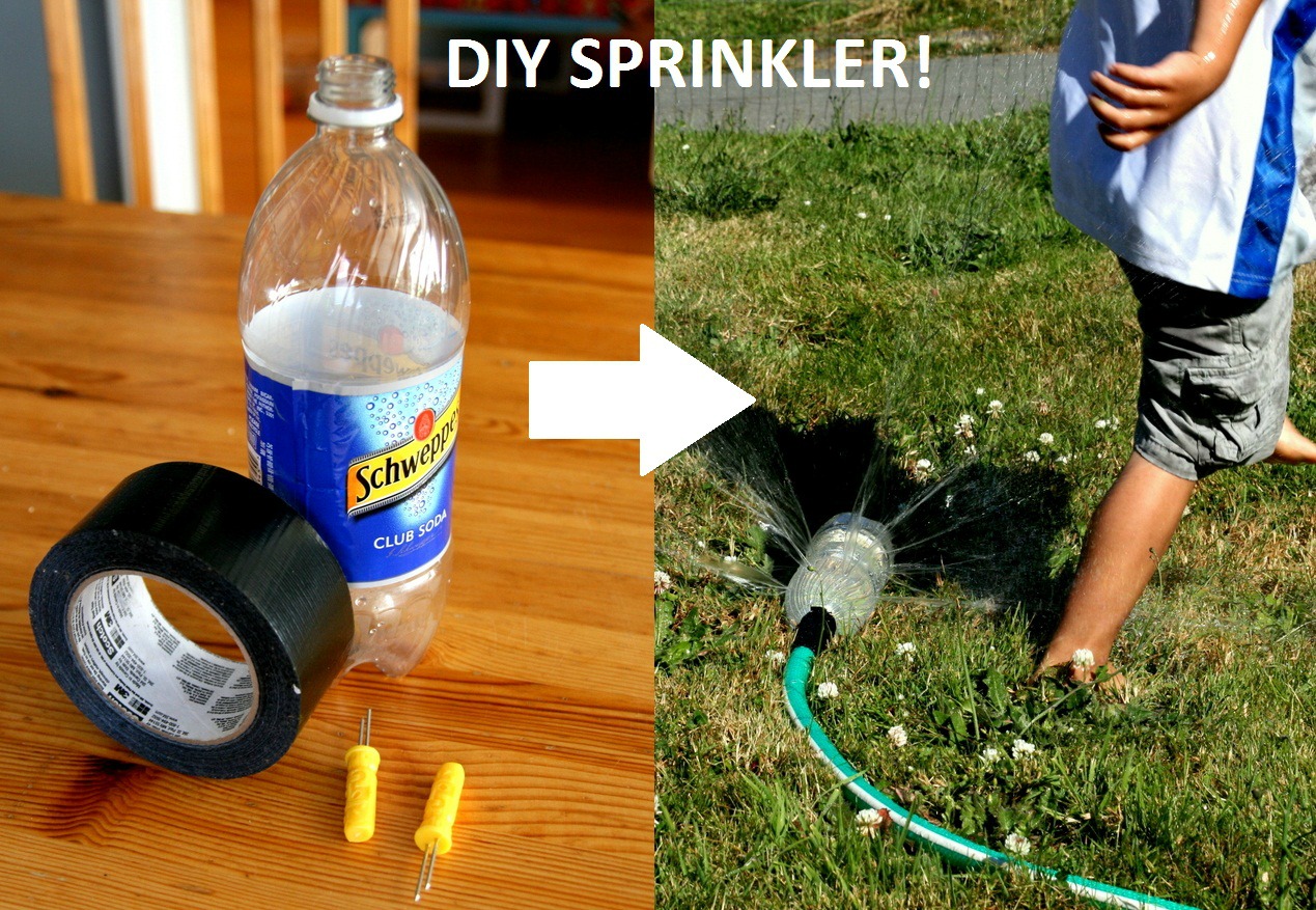Full Of The Dickens: DIY {Redneck} Sprinkler