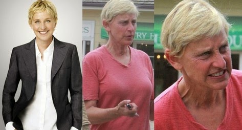 Ellen DeGeneres without make up.
