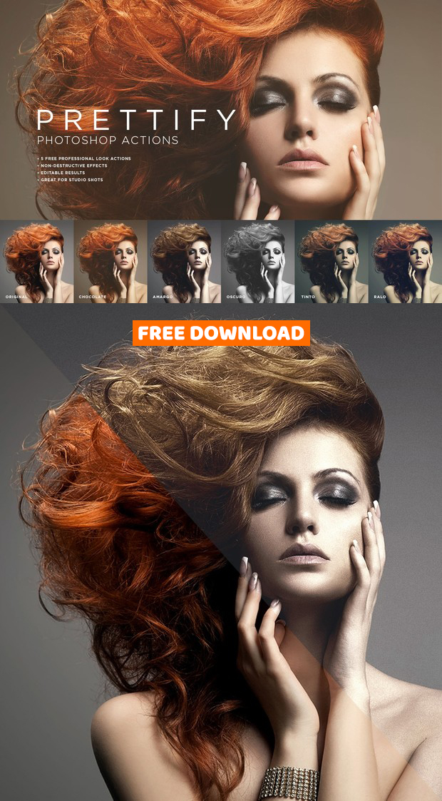 Prettify Photoshop Actions Freebie Prettify Photoshop Actions Freebie, free Photoshop actions
