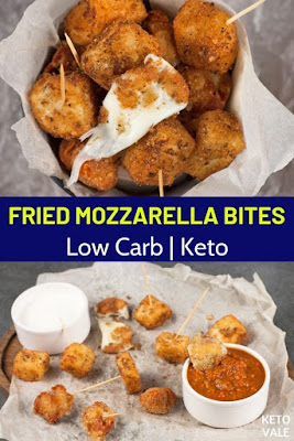Keto Fried Mozzarella Bites
