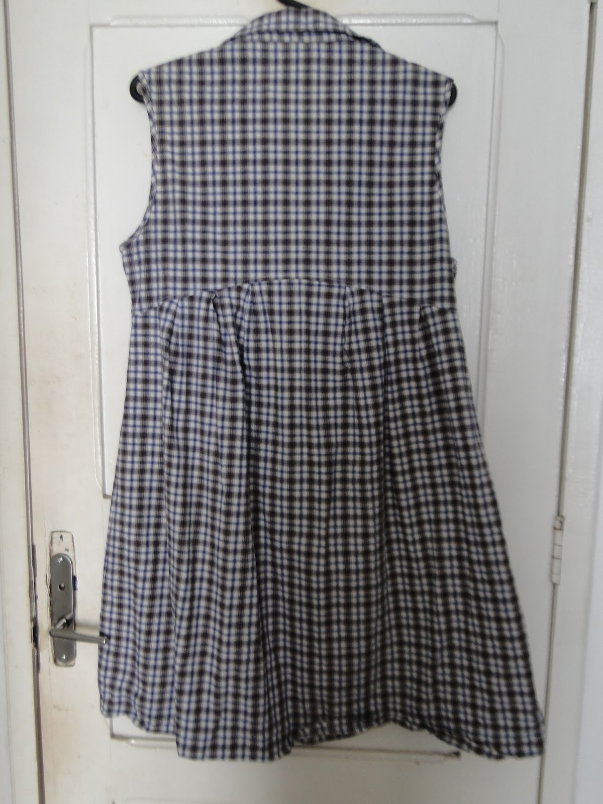 vestido xadrez gestante