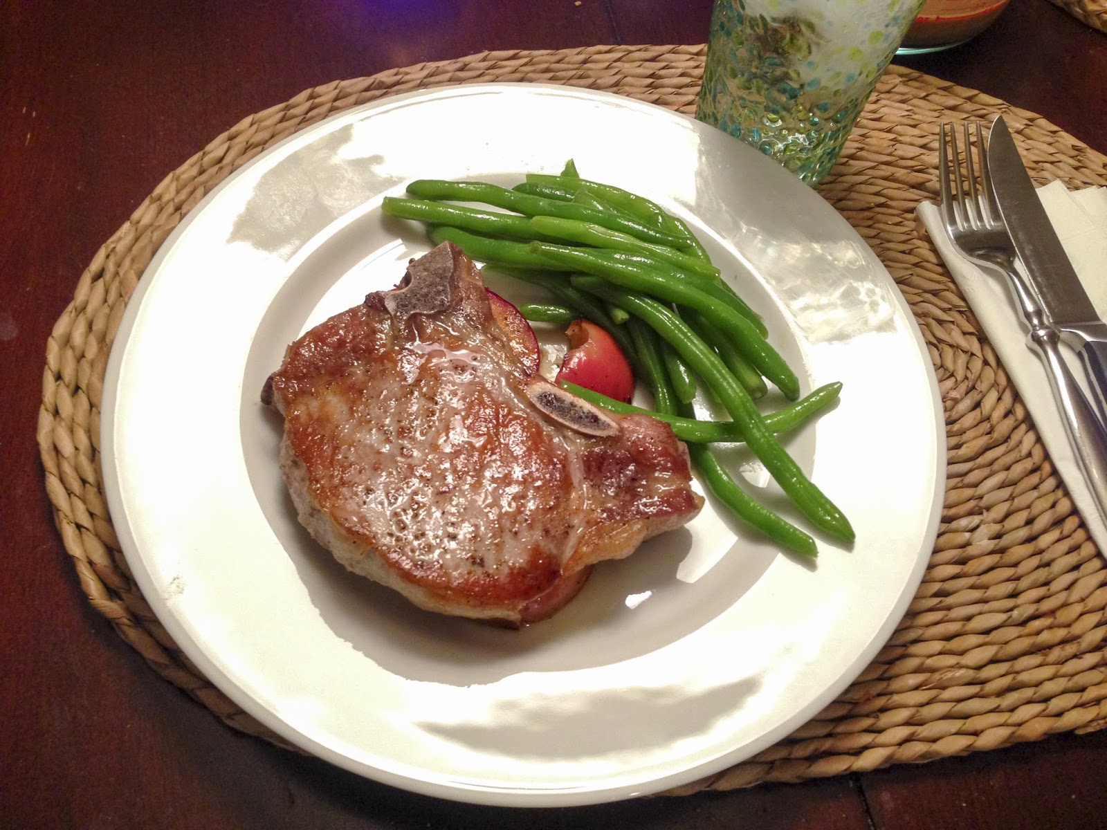FEAST EVERYDAY Frenchstyle Pork Chops with Apples and Calvados by Tom
