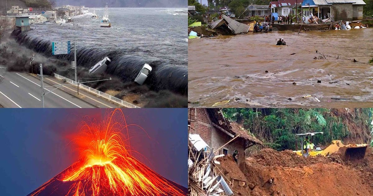KUMPULAN TEKS EKSPLANASI BENCANA ALAM  TANAH LONGSOR, TSUNAMI, GUNUNG