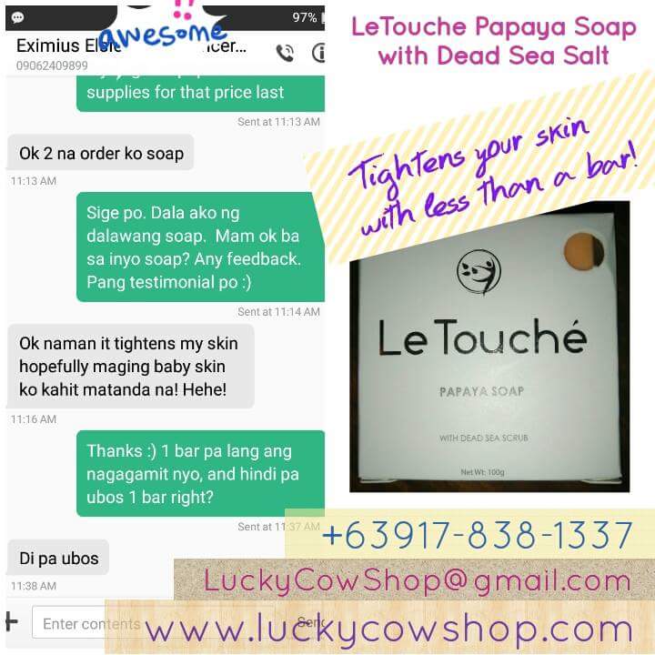 letouche papaya soap effective