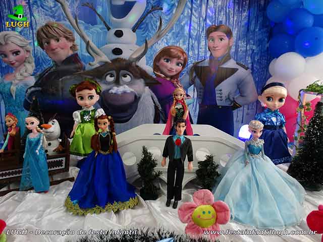 Festa tema da Frozen - Decoração infantil