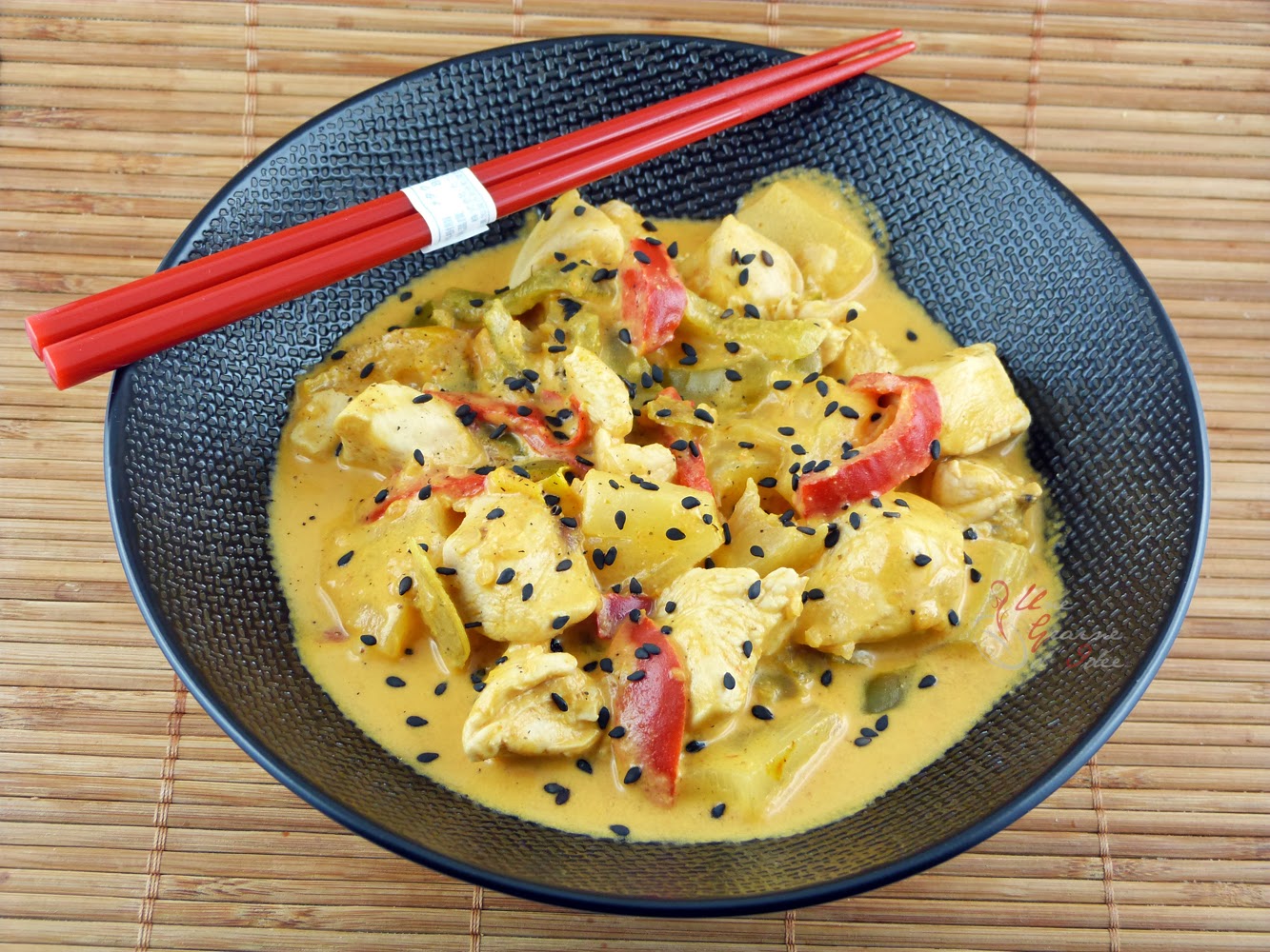 Curry de Poulet et Ananas au Lait de Coco | Une Graine d&amp;#39;Idée