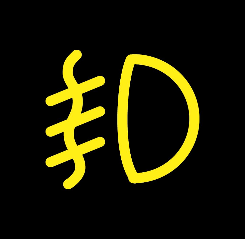 nebelschlussleuchte symbol woodenbild )