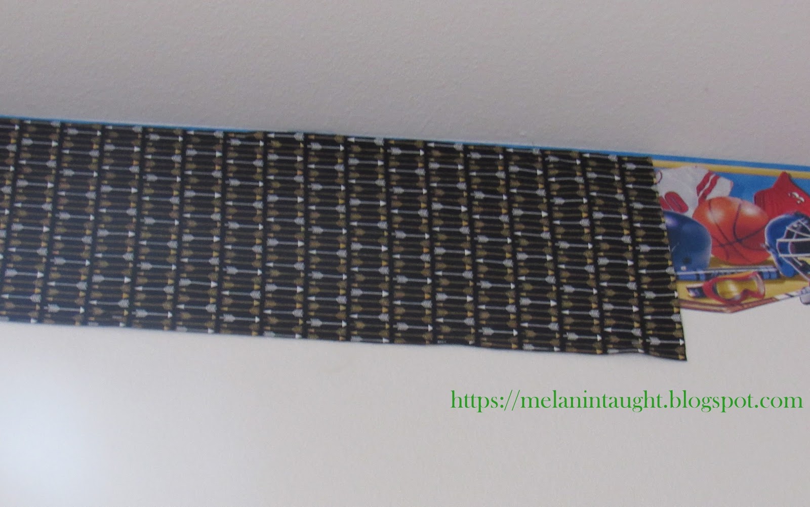 Melanin Taught Wallpaper Border CoverUp With Fabric