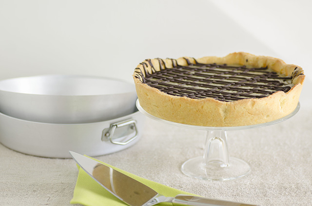 Crostata con crema di pistacchio