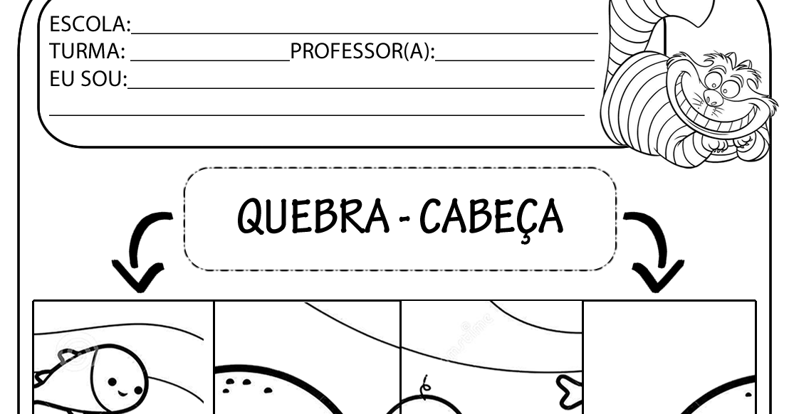 Quebra-cabeça de Vogais Ilustradas