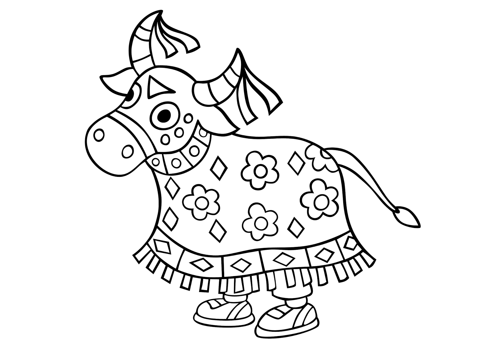 Atividade para colorir Bumba Meu Boi + arquivo word