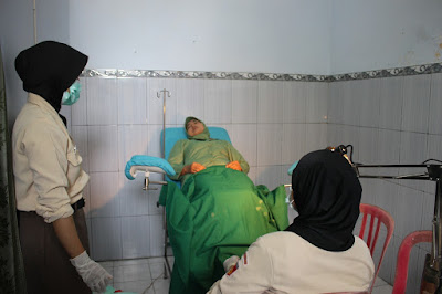 CEGAH KANKER SERVIKS PERSIT DAN PNS KODIM SRAGEN TES IVA