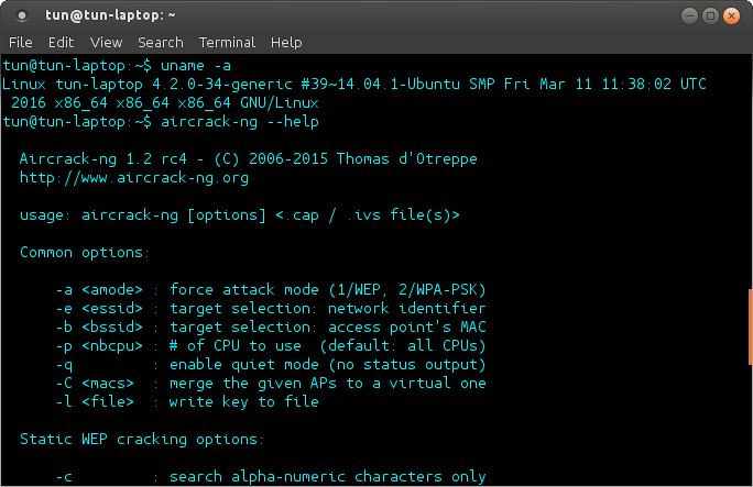 Kittinan How To Compile Aircrack Ubuntu 14 04