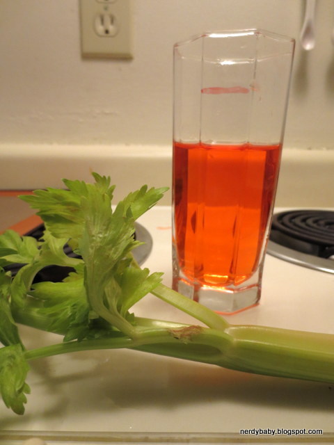 Nerdy Science: Colored Celery Sticks