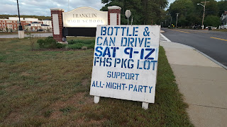  bottle and can drive at the FHS parking lot to benefit the FHS All Night Party