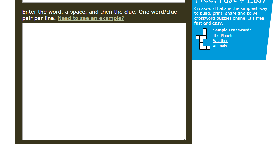 How to use Crossword Labs (tutorial)