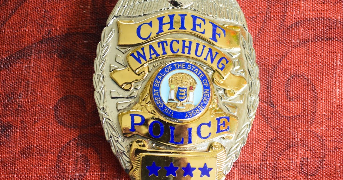 BADGE COLLECTOR TOP COP COLLECTION WATCHUNG BOROUGH