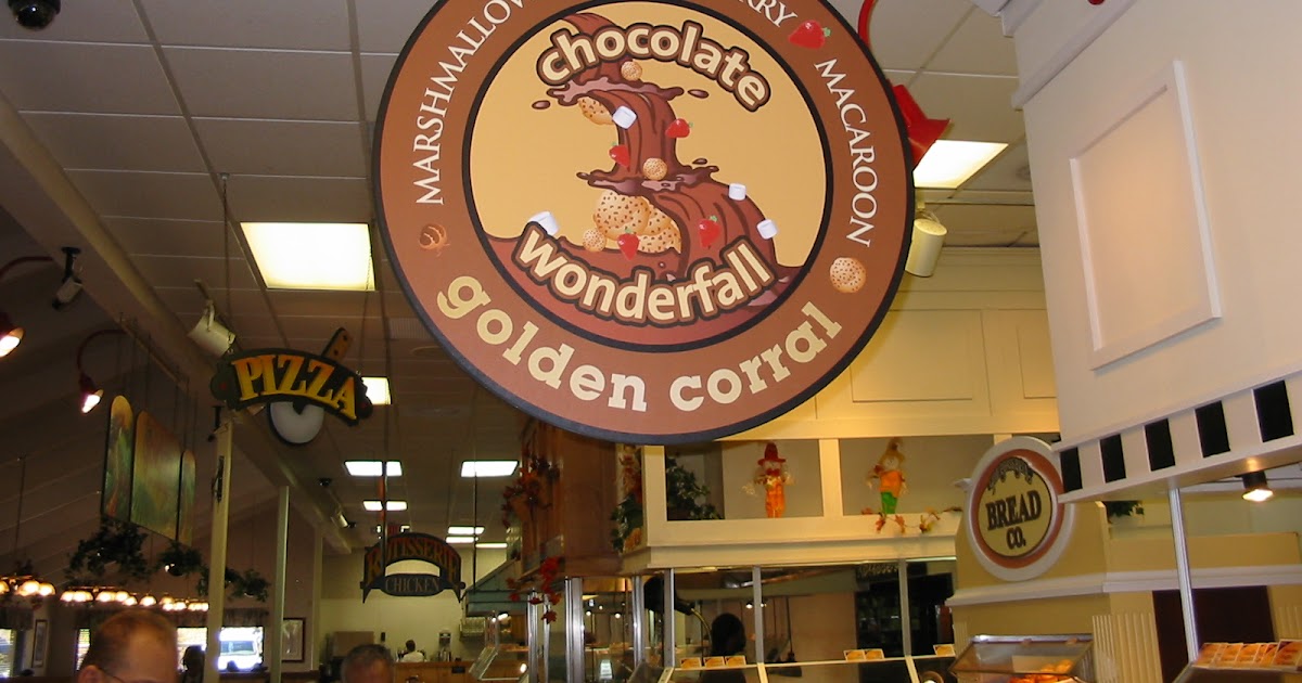 Chocolate Fountain at Golden Corral