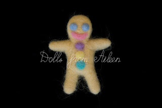 OOAK needle felted gingerbread man
