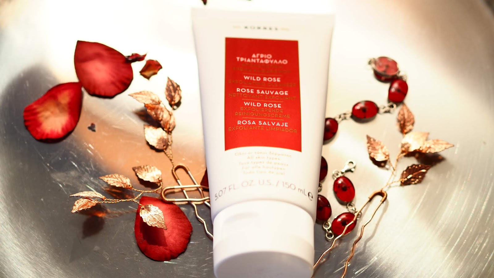 Rougepout Beauty The KORRES of much love Wild Rose Exfoliating Cleanser