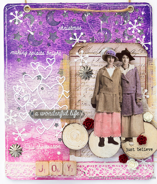 Layers of ink - Christmas Joy Mixed-Media Panel Tutorial by Anna-Karin Evaldsson, for the SSS DieCember Blog Hop Layers of ink - Christmas Joy Mixed-Media Panel Tutorial by Anna-Karin Evaldsson, for the SSS DieCember Blog Hop