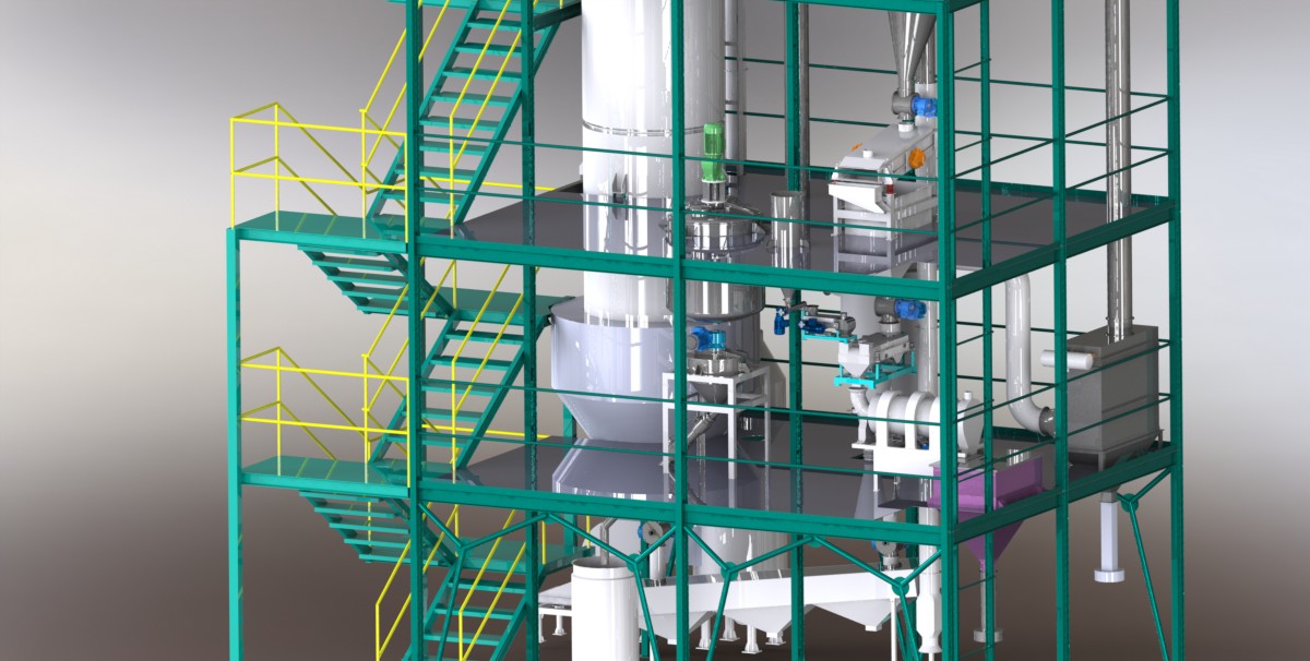 100 Kg/h Spray Dryer Download free 3D models 100169